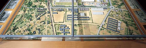 Diorama exhibit of the "Koromo Plant"
