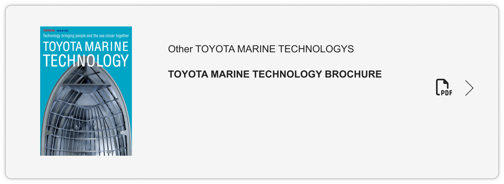 TOYOTA MARINE TECHNOLOGY BROCHURE