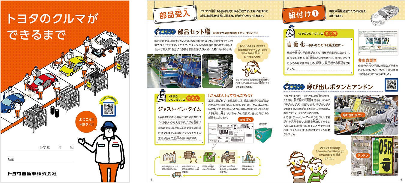 冊子 トヨタのクルマができるまで トヨタ会館 工場見学