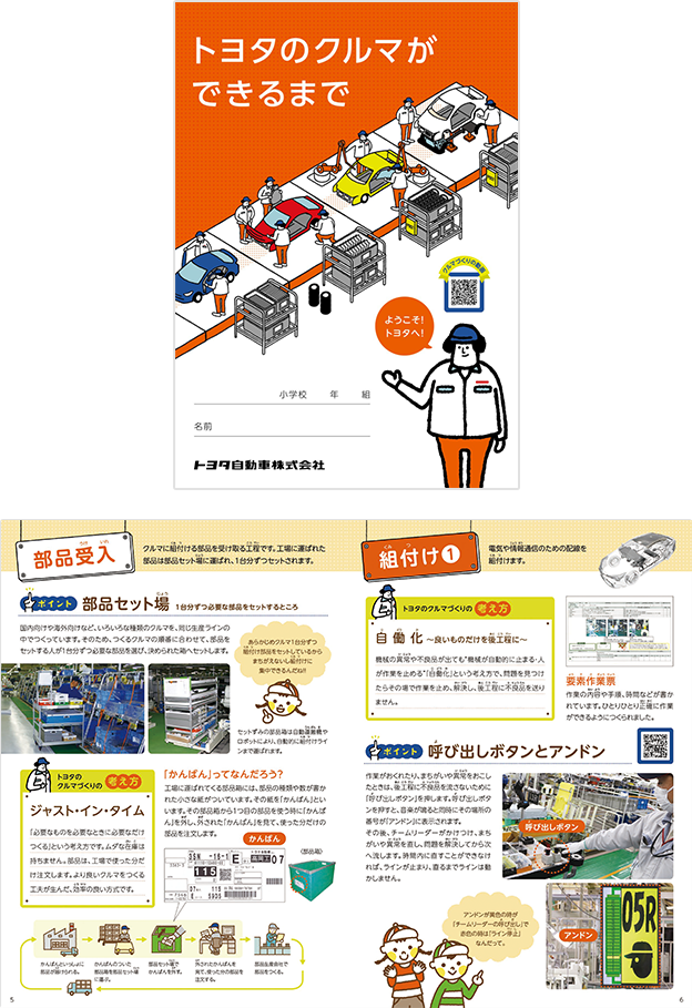 冊子 トヨタのクルマができるまで トヨタ会館 工場見学
