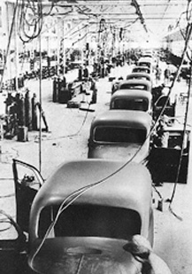挙母工場ボデーライン（1938年稼働開始）