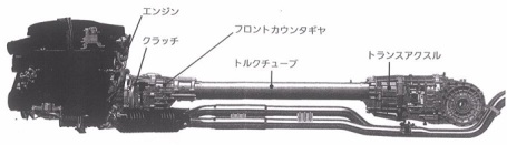 LFA用ドライブトレーンレイアウト