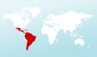 中南米地図