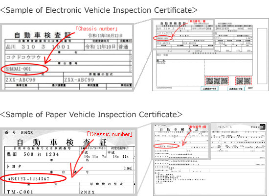 Chassis number