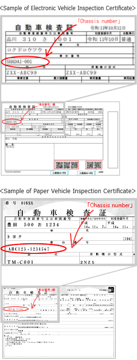 Chassis number