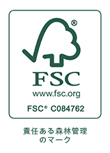 FSC 100% 適切に管理された森林資源を使用しています FSC C084762