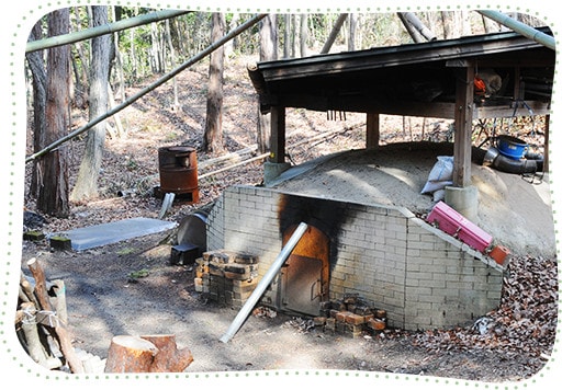 炭焼きの様子