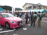 すみた産業まつりに、ピンクのクラウンを出展