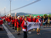 大船渡夏祭り(道中踊りに参加)