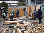 中上仮設住宅（木造）の解体（住田町）【11月】 