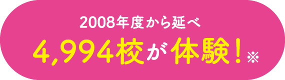 2008年度からの延べ4,994校が体験！
