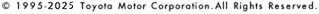 ©1995-2025 Toyota Motor Corporation.All Rights Reserved.