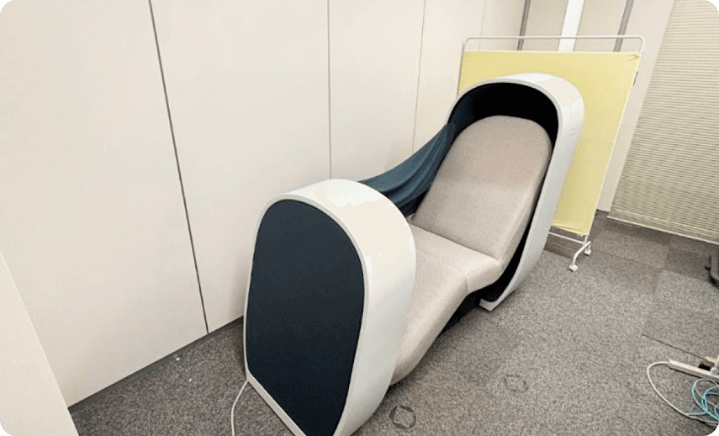 救護室に設置されているTOTONEの様子