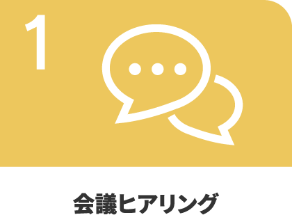 1.会議ヒアリング